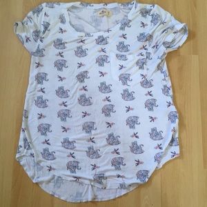 Hollister slouchy print tee